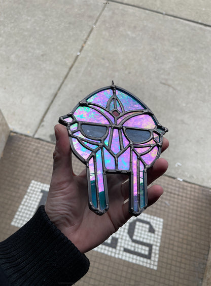 Doom Stained Glass Mask Sun Catcher
