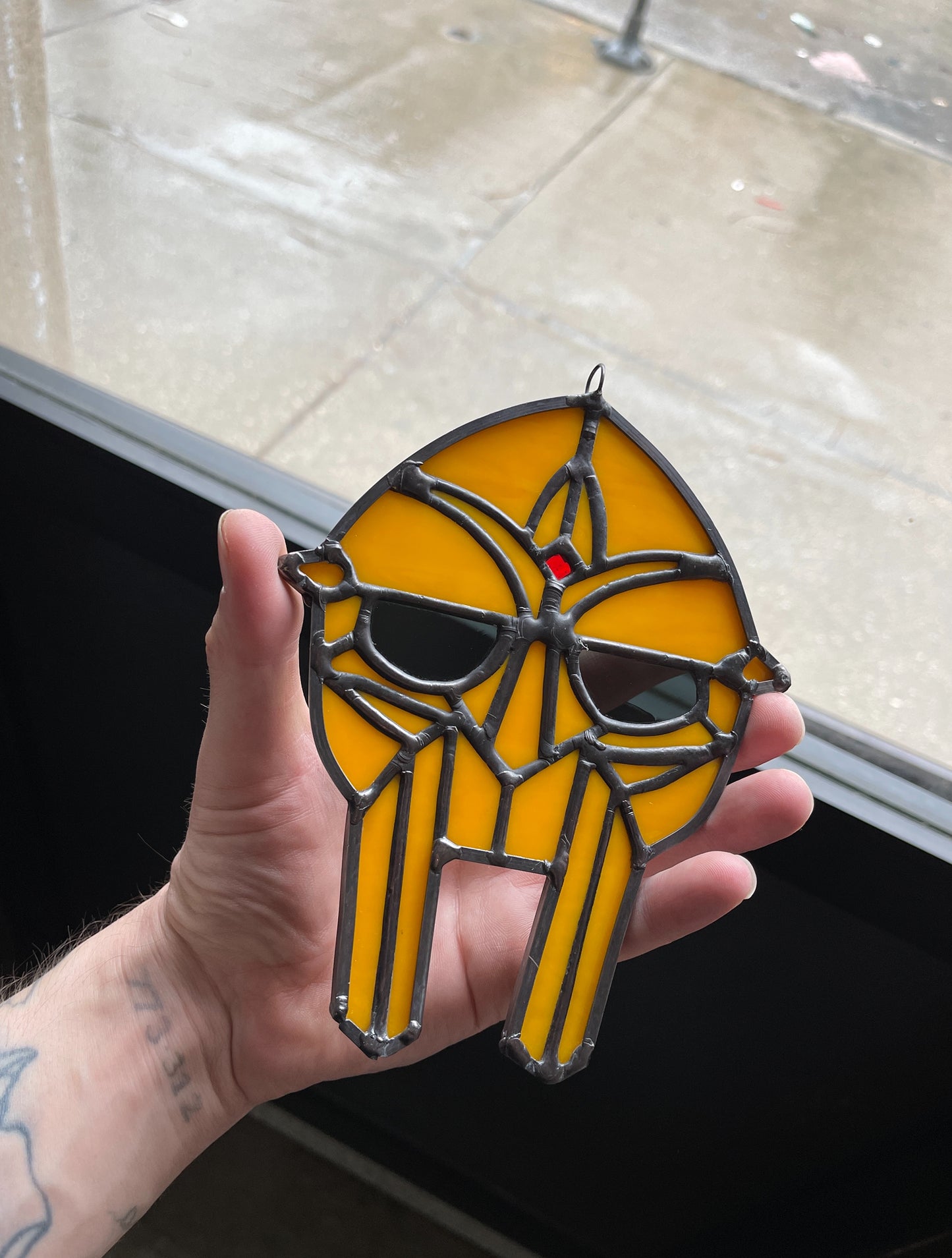 MF Doom Mask Sun Catcher