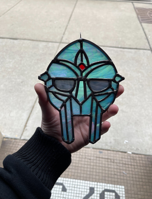 Doom Stained Glass Mask Sun Catcher