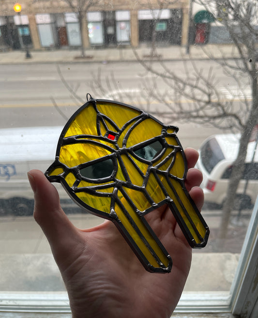 MF Doom Mask Sun Catcher