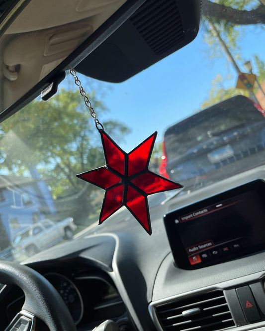 Stained Glass Chicago Flag (Small)