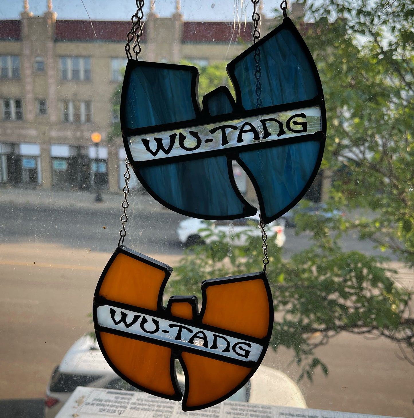 Large Stained Glass Wu Sun Catcher