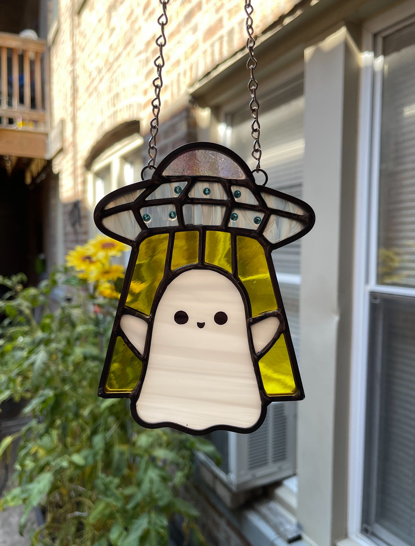 Stained Glass UFO/Ghost