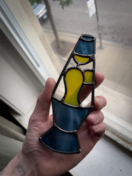 Stained Glass Lava Lamp Magnet