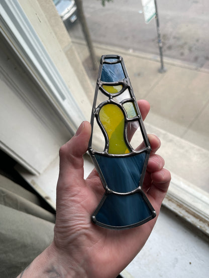 Stained Glass Lava Lamp Magnet