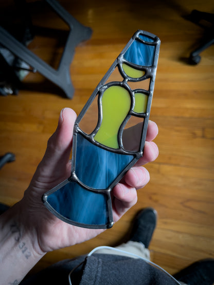 Stained Glass Lava Lamp Magnet