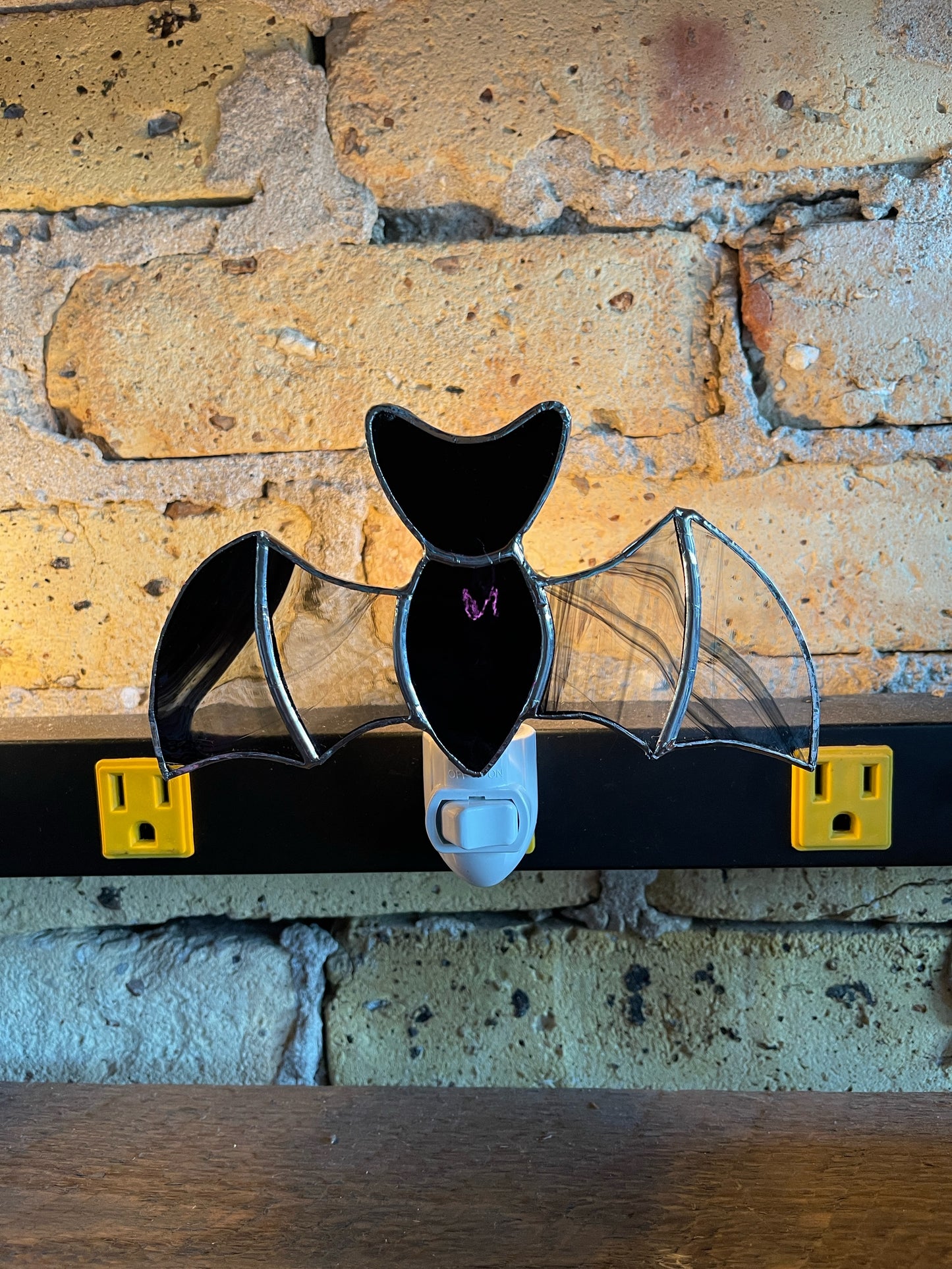 Stained Glass Bat Night Lights