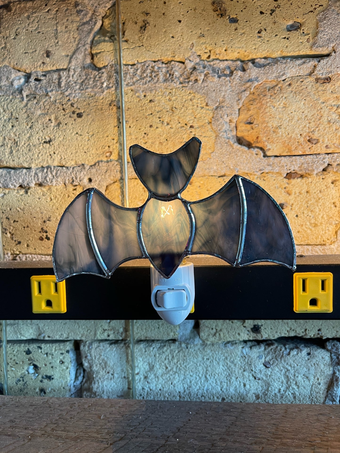 Stained Glass Bat Night Lights
