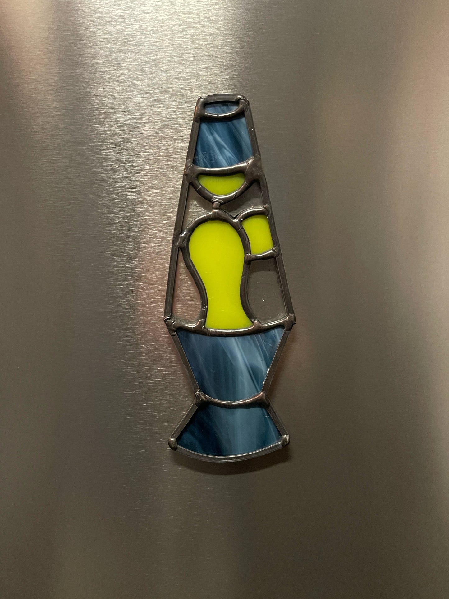 Stained Glass Lava Lamp Magnet