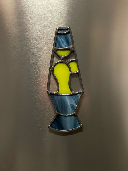 Stained Glass Lava Lamp Magnet