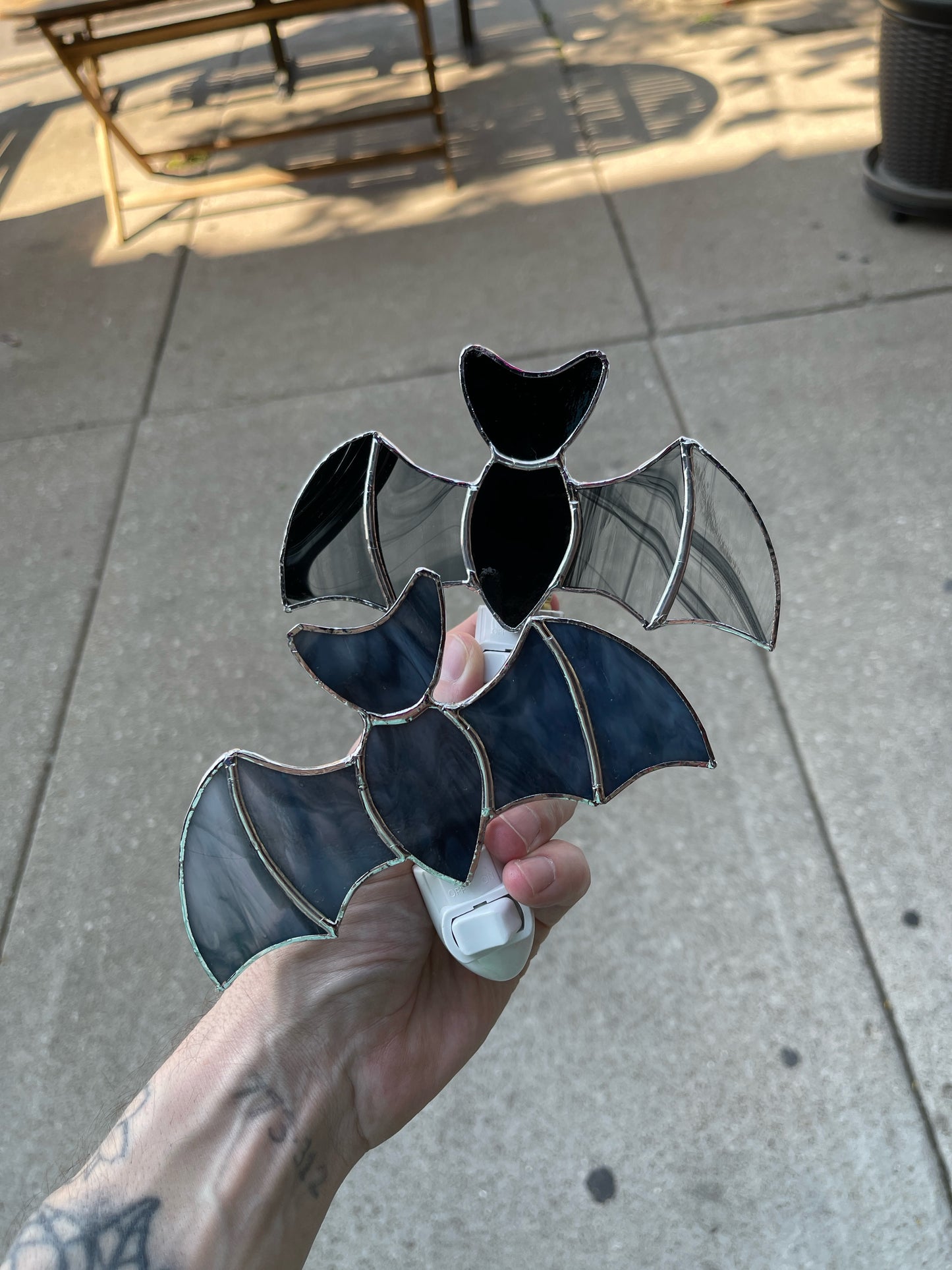 Stained Glass Bat Night Lights