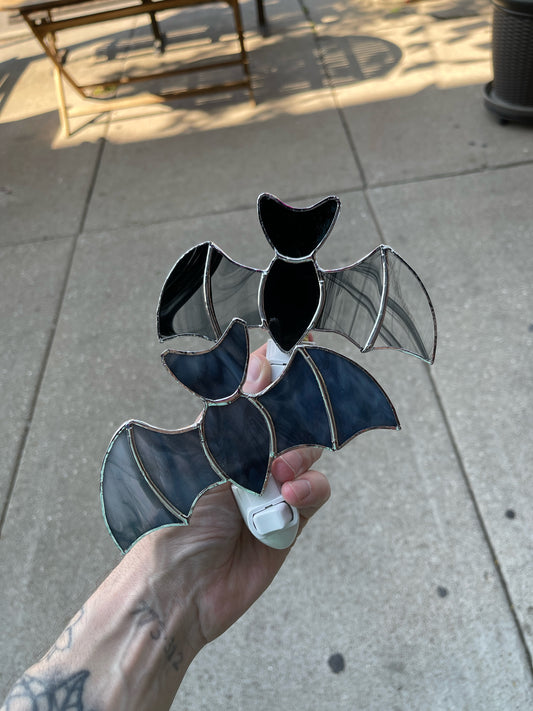 Stained Glass Bat Night Lights