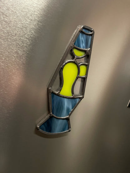 Stained Glass Lava Lamp Magnet