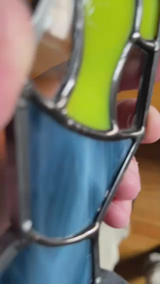Stained Glass Lava Lamp Magnet